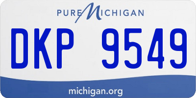 MI license plate DKP9549
