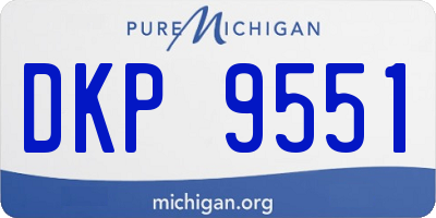 MI license plate DKP9551