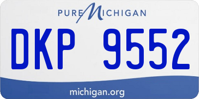 MI license plate DKP9552