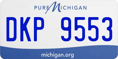 MI license plate DKP9553
