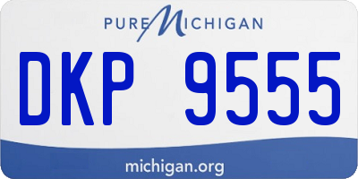 MI license plate DKP9555