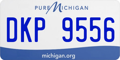 MI license plate DKP9556