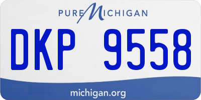 MI license plate DKP9558