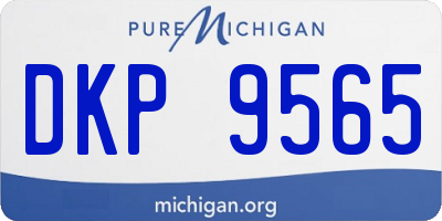 MI license plate DKP9565