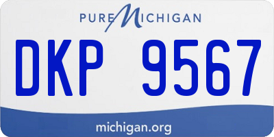 MI license plate DKP9567