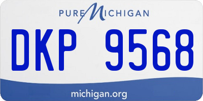 MI license plate DKP9568