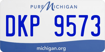 MI license plate DKP9573