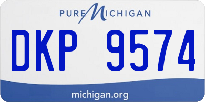 MI license plate DKP9574