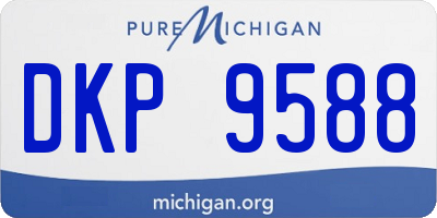 MI license plate DKP9588