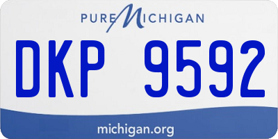 MI license plate DKP9592