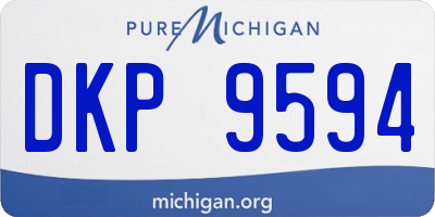 MI license plate DKP9594