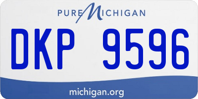 MI license plate DKP9596