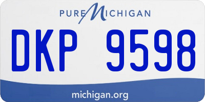 MI license plate DKP9598