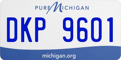 MI license plate DKP9601