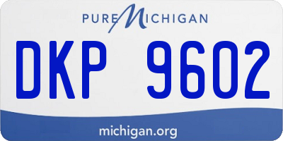MI license plate DKP9602