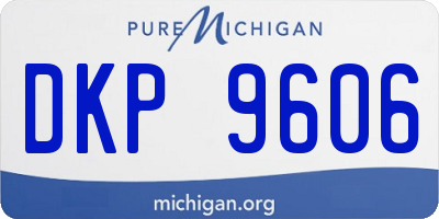MI license plate DKP9606
