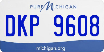 MI license plate DKP9608