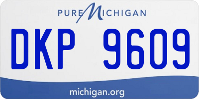 MI license plate DKP9609
