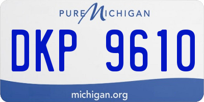 MI license plate DKP9610