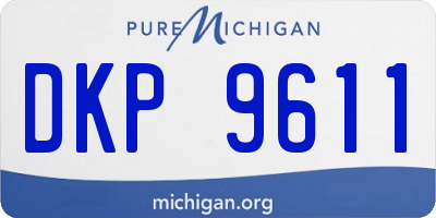 MI license plate DKP9611