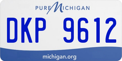 MI license plate DKP9612