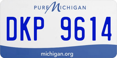 MI license plate DKP9614