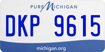 MI license plate DKP9615