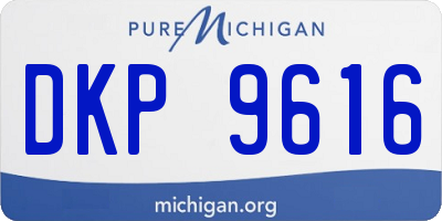 MI license plate DKP9616
