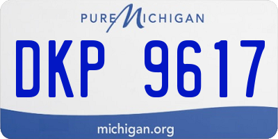 MI license plate DKP9617