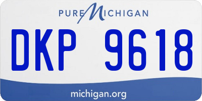 MI license plate DKP9618