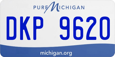 MI license plate DKP9620