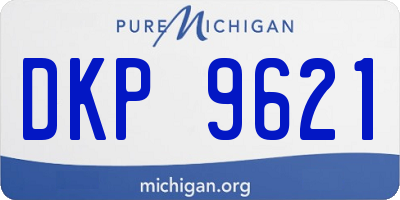 MI license plate DKP9621