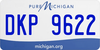 MI license plate DKP9622