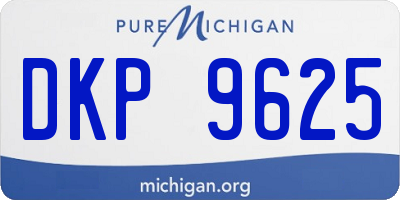 MI license plate DKP9625