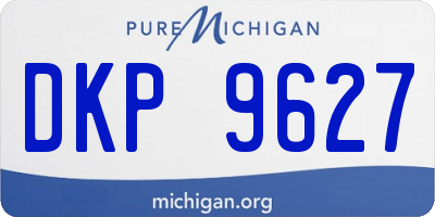 MI license plate DKP9627