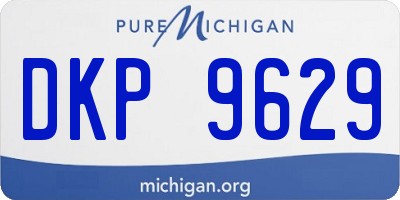 MI license plate DKP9629