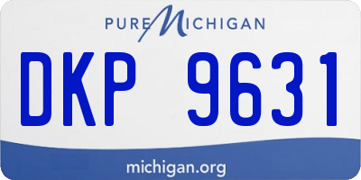 MI license plate DKP9631