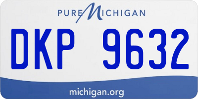 MI license plate DKP9632