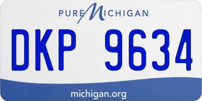 MI license plate DKP9634
