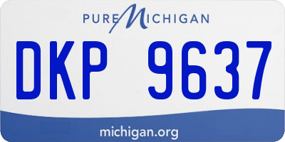 MI license plate DKP9637