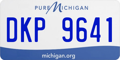 MI license plate DKP9641