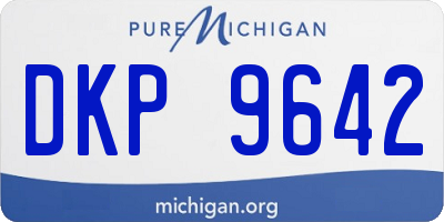 MI license plate DKP9642