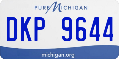 MI license plate DKP9644