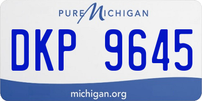 MI license plate DKP9645