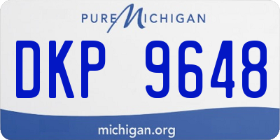 MI license plate DKP9648