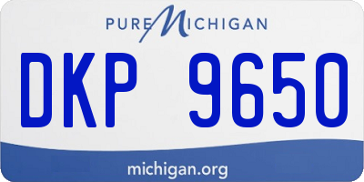 MI license plate DKP9650