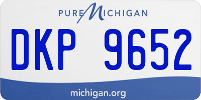 MI license plate DKP9652
