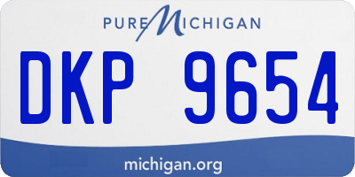 MI license plate DKP9654