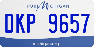 MI license plate DKP9657