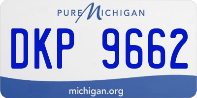 MI license plate DKP9662